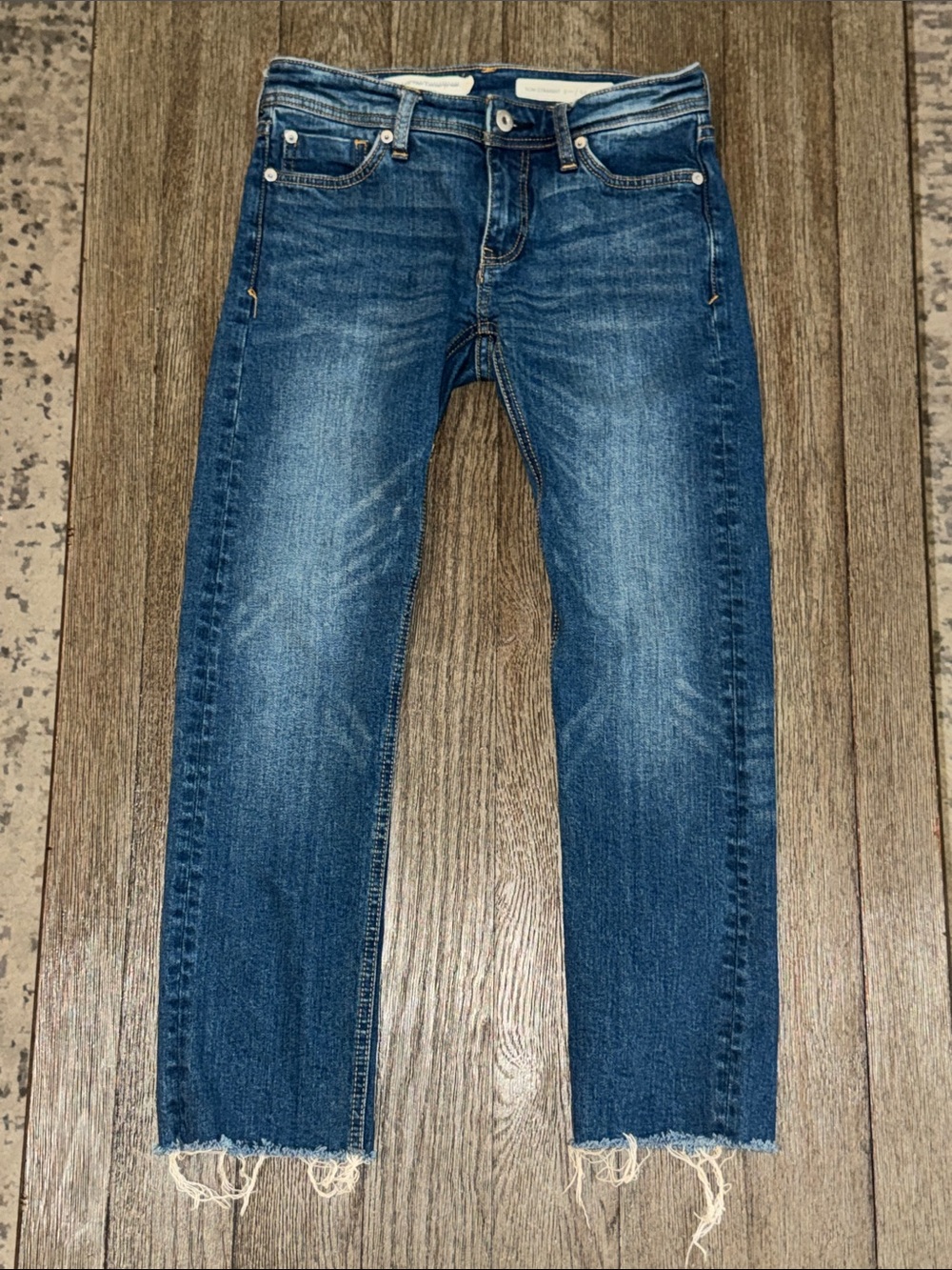 Pilcro Mid Rise Slim Straight Jeans